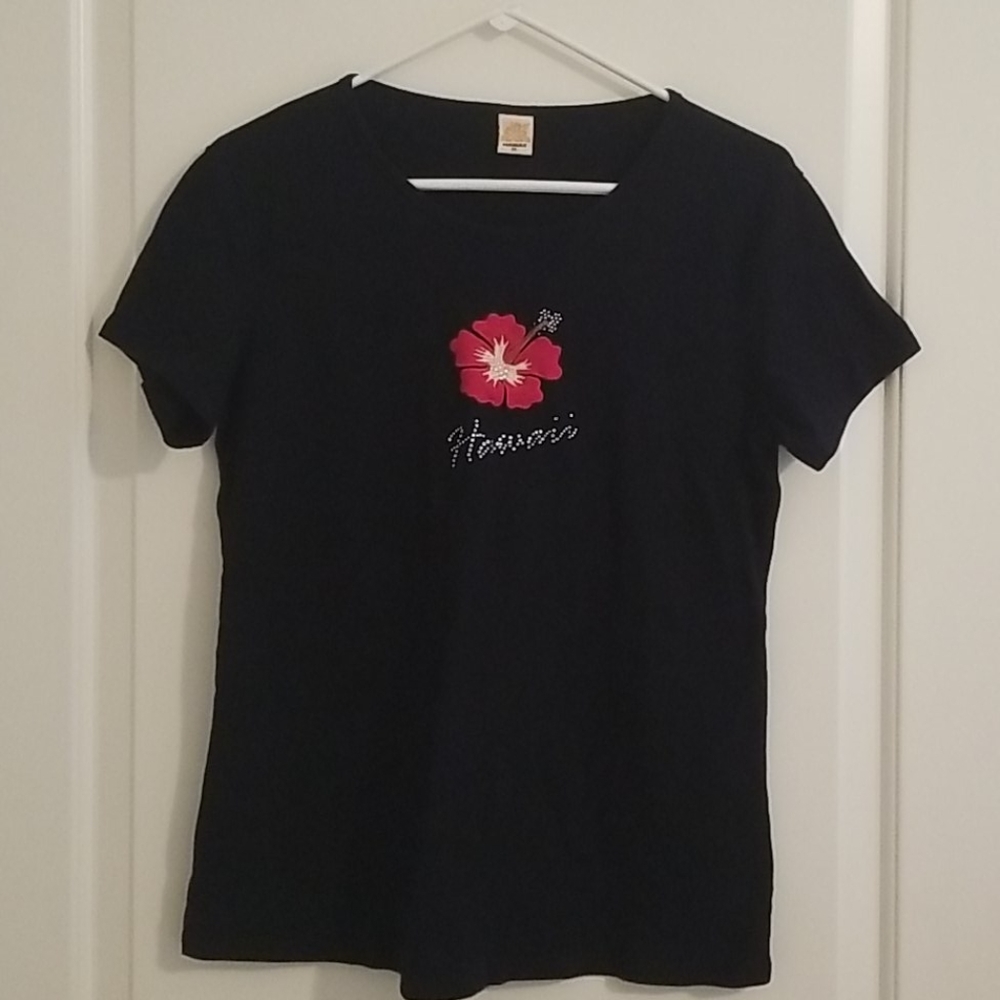 Hawaii Studded XL Black T-Shirt